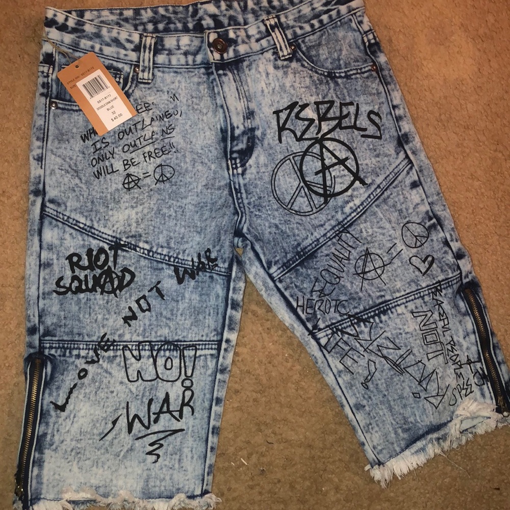 Men’s denim shorts